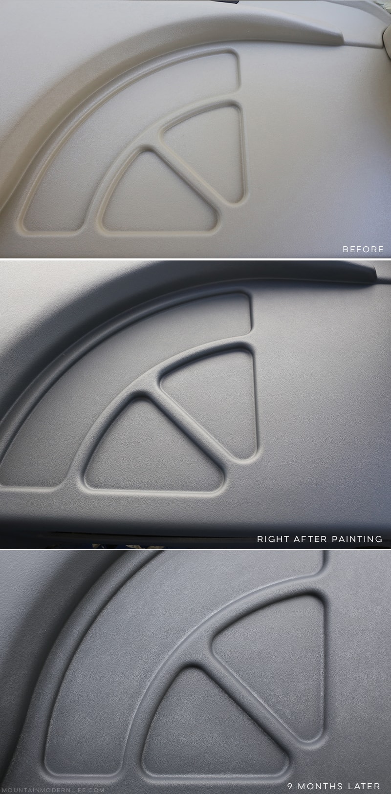 Painted RV Dashboard Update 9 Months Later