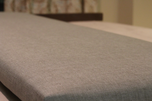 Looking to change up your headboard? Take a look at this awesome DIY Upholstered Headboard with Nailhead Trim! UpcycledTreasures.com