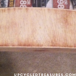 DIY Sunbleached Stain Nightstands - Looking for something beachy and outside the box, look no further! UpcycledTreasures.com