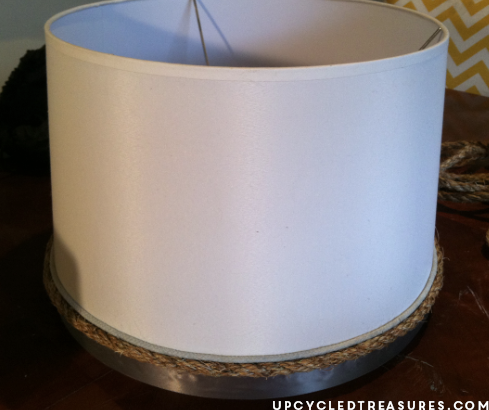 Here is a tutorial on how to make your own DIY Nautical Rope Lamp Shade and how I was able to recover from a Pinterest FAIL. UpcycledTreasures.com