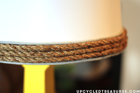 Here is a tutorial on how to make your own DIY Nautical Rope Lamp Shade and how I was able to recover from a Pinterest FAIL. UpcycledTreasures.com