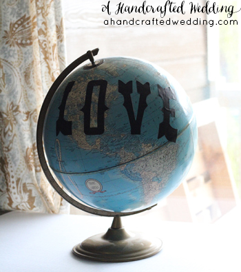 Looking for an outside the box idea? Look no further, check out this DIY Painted Globe for home or wedding decor. MountainModernLife.com