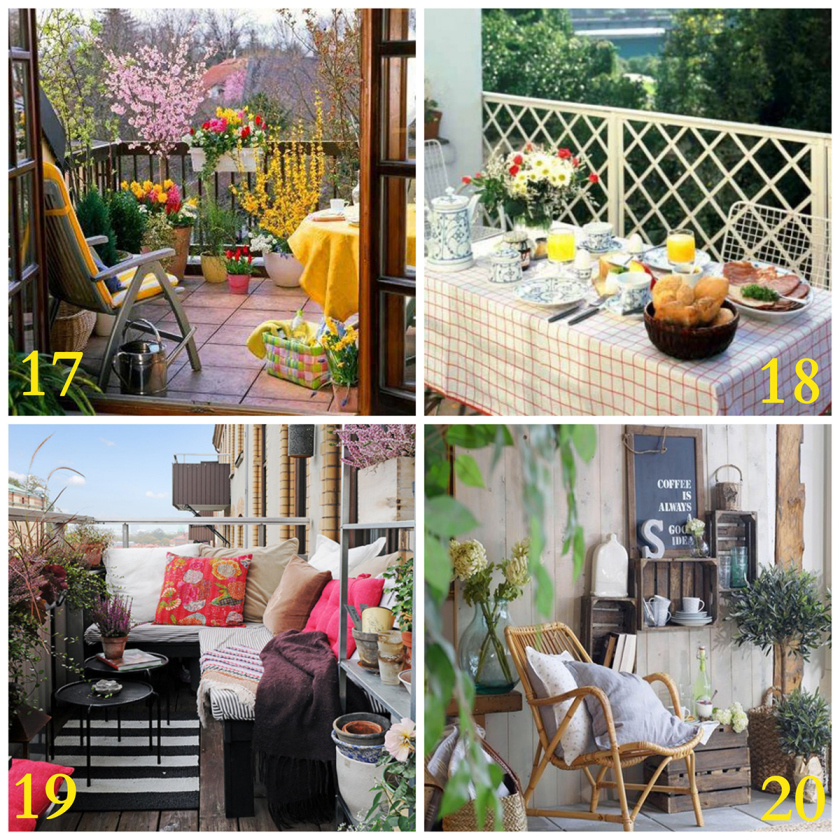 20 Inspiring Balcony Decorating Ideas - Check out these 20 small space balcony decorating ideas to inspire you to create the space you want to live in.