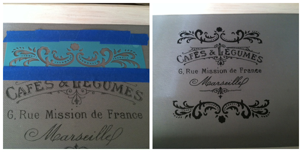 DIY French Cottage Tray - Tutorial on how to turn a plain Ikea tray into a French Cottage style tray using wax paper transfer! UpcycledTreasures.com