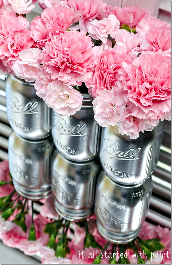 Metallic Mason Jars | It All Started with Paint