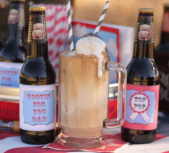 DIY fathers day root beer float