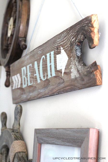 Diy Wood Beach Sign Upcycled Treasures