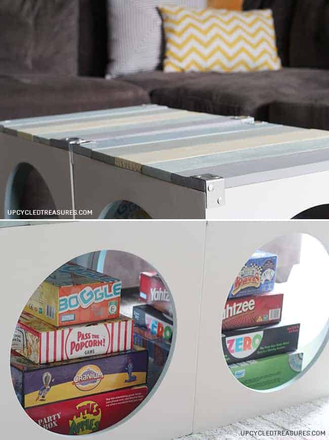 Want to get creative with your living room coffee table? Check out the use of pallets on this Beach Inspired Pallet Coffee Table!