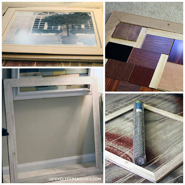 Looking for a creative way to display photos? Check out how easy it is to make this DIY Chicken Wire Photo Frame! UpcycledTreasures.com