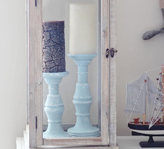 Diy Distressed Pillar Candle Holders