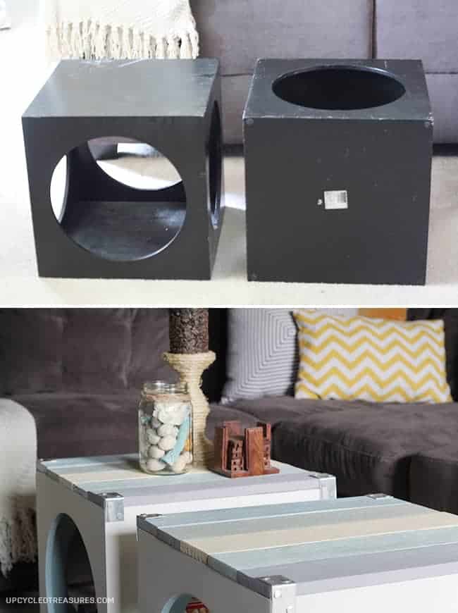 Want to get creative with your living room coffee table? Check out the use of pallets on this Beach Inspired Pallet Coffee Table!