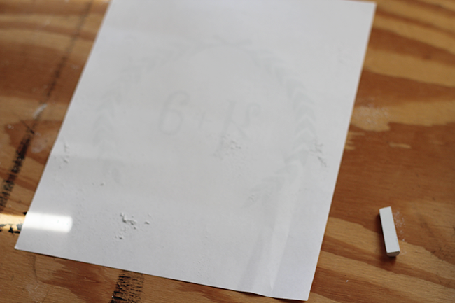 DIY Chalkboard Lettering Transfer - See how easy it can be to Transfer Designs onto Chalkboards using your printer! MountainModernLife.com