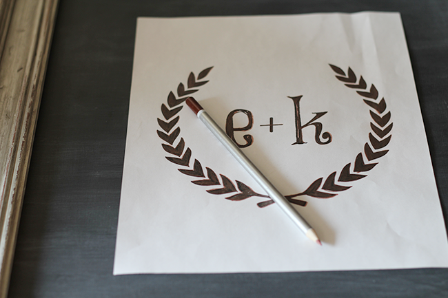 DIY Chalkboard Lettering Transfer - See how easy it can be to Transfer Designs onto Chalkboards using your printer! MountainModernLife.com