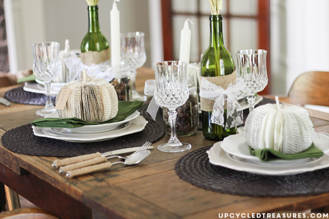 Looking for some neutral and rustic table decor inspiration this Thanksgiving? Check out these Fall Tablescape Ideas