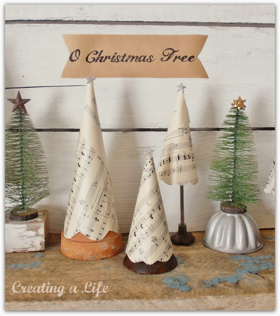 Junk Style Christmas-trees-creatingalifenow