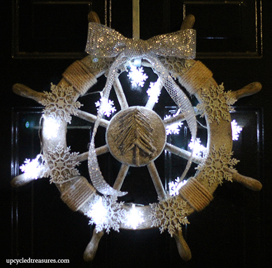 10 DIY Christmas Wreath Ideas - Check out my DIY Nautical Christmas Wreath as well as Christmas Wreath Inspiration from 9 other fantastical bloggers!