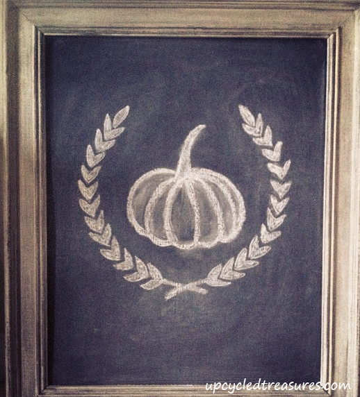 Create a rustic Thanksgiving vignette using thrifted finds and items from nature. 