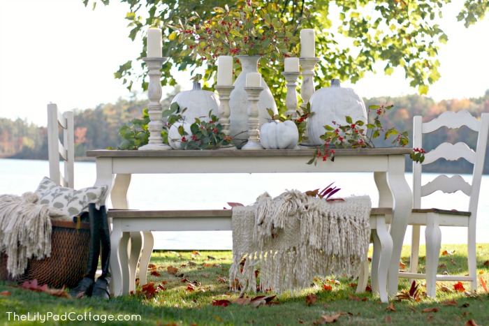 Thanksgiving Tablescape via The Lily Pad Cottage