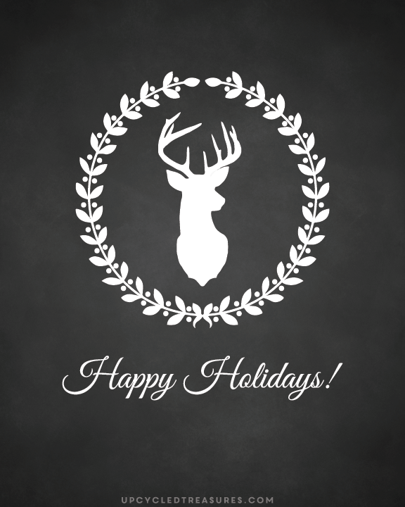 Are you looking for something to spice up your Christmas spirit? Check out these Free Christmas Printables! UpcycledTreasures.com