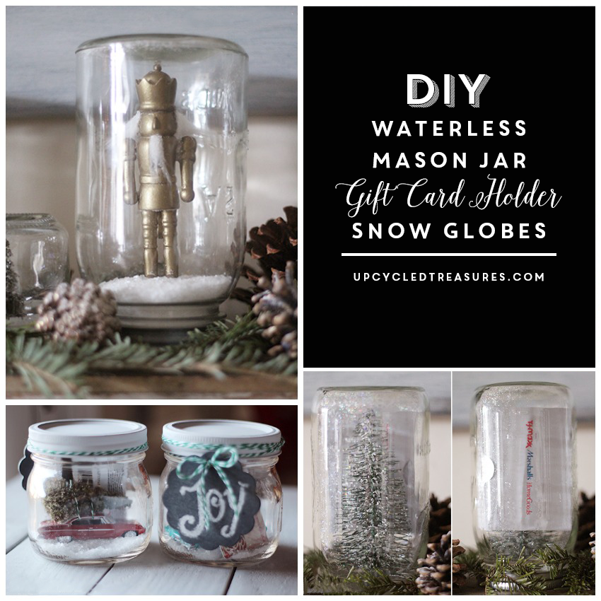 Diy mason jar snow globes mountainmodernlife