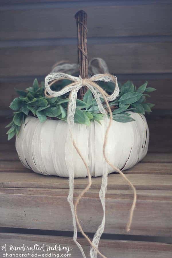 Diy Pumpkin Flower Girl Basket Mountainmodernlife Com