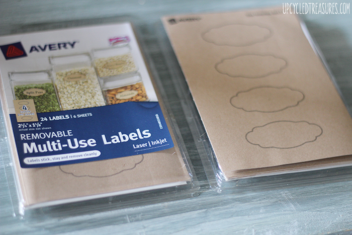 Easy Peasy DIY Chalkboard Labels - How to create your own Chalkboard Labels using chalkboard paint and plain labels or stickers! MountainModernLife.com