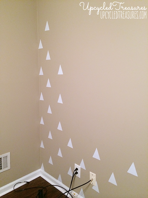 DIY Triangle Accent Wall for Less than 3