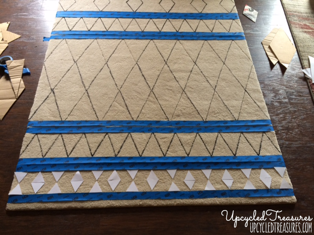 Can you believe this was done using a sharpie? Check out how you can create a DIY Sharpie Rug to match your very own style! UpcycledTreasures.com