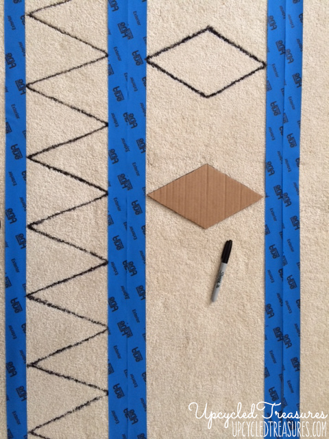 Can you believe this was done using a sharpie? Check out how you can create a DIY Sharpie Rug to match your very own style! UpcycledTreasures.com