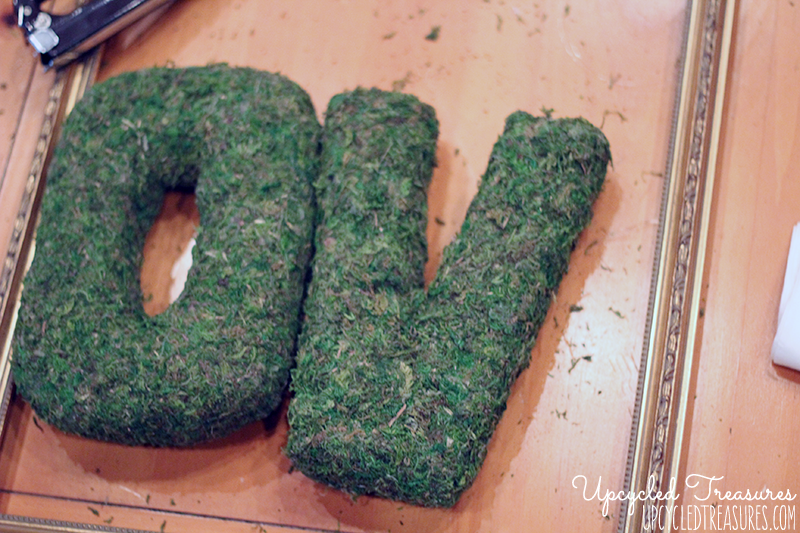 How to Create Floating Moss Letters for your Wedding Reception! Add a whimsical touch to your big day with this DIY wedding project! MountainModernLife.com