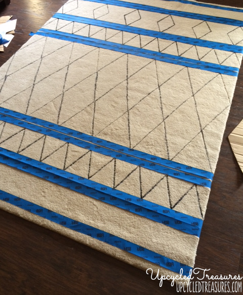 Can you believe this was done using a sharpie? Check out how you can create a DIY Sharpie Rug to match your very own style! UpcycledTreasures.com