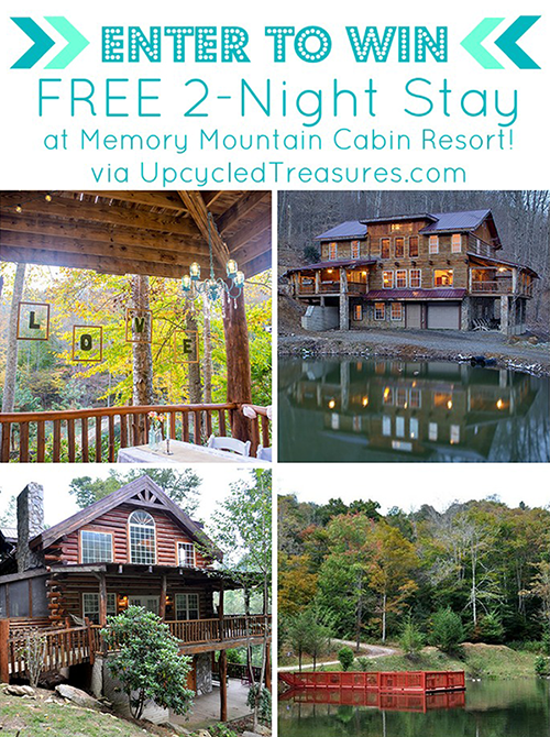 Win A Free 2 Night Stay At Cabin Resort Upcycledtreasures Com