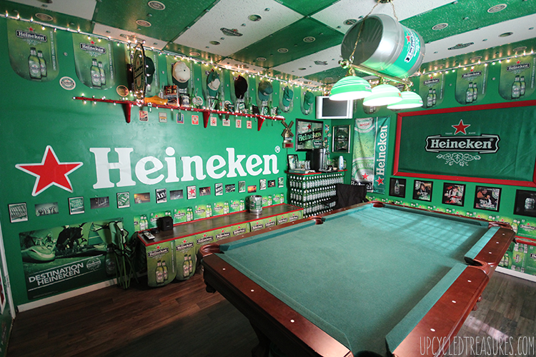 The Heineken Man Cave - Inspired by the Heineken Closet Commercial - UpcycledTreasures.com