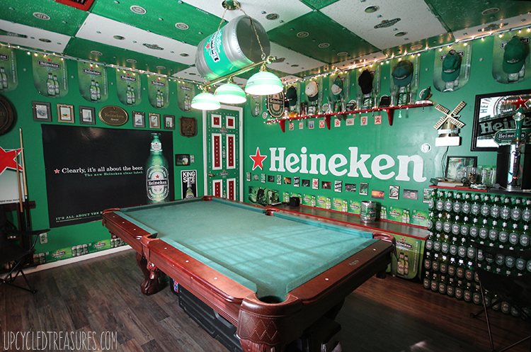 The Heineken Man Cave - Inspired by the Heineken Closet Commercial - UpcycledTreasures.com