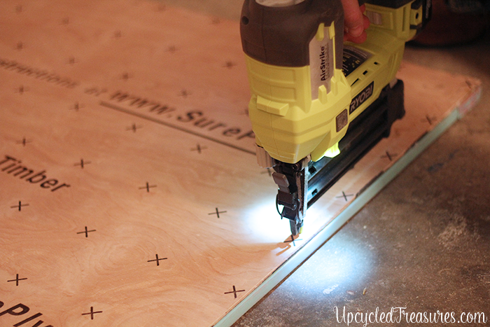 See how easy it is to make a giant chalkboard using DIY chalkboard paint which can be used in a home office, play room, or kitchen! MountainModernLife.com See how easy it is to make a giant chalkboard using DIY chalkboard paint which can be used in a home office, play room, or kitchen! MountainModernLife.com