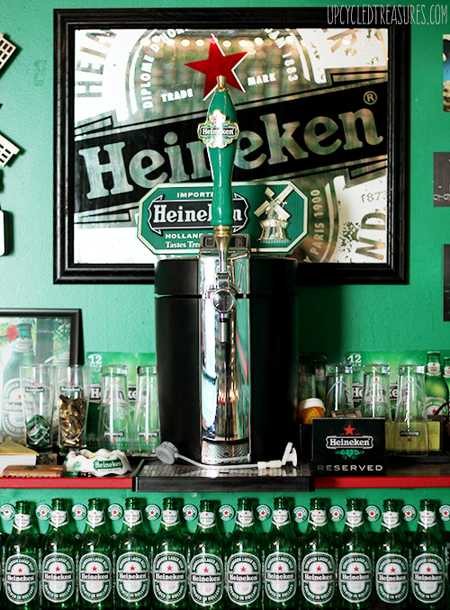 The Heineken Man Cave - Inspired by the Heineken Closet Commercial - UpcycledTreasures.com