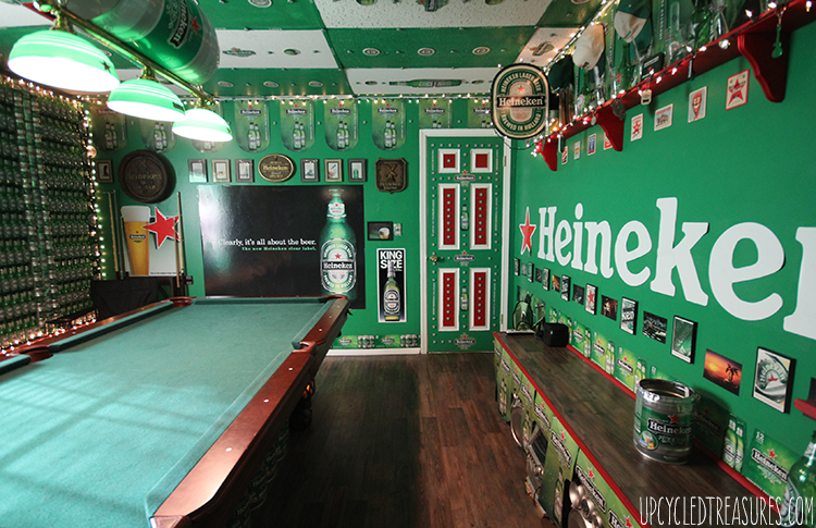 The Heineken Man Cave - Inspired by the Heineken Closet Commercial - UpcycledTreasures.com