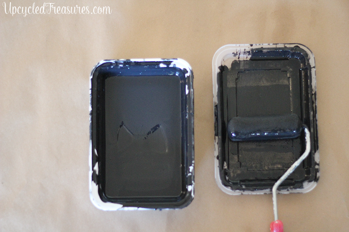 See how easy it is to make a giant chalkboard using DIY chalkboard paint which can be used in a home office, play room, or kitchen! MountainModernLife.com See how easy it is to make a giant chalkboard using DIY chalkboard paint which can be used in a home office, play room, or kitchen! MountainModernLife.com