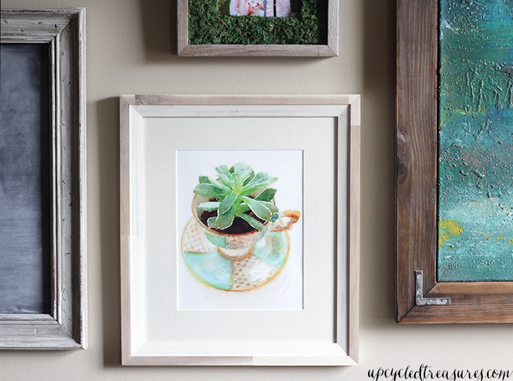 How to Create DIY Wall Art Using Waterlogue - See how you can create super easy wall art using the Waterlogue Phone App! UpcycledTreasures.com