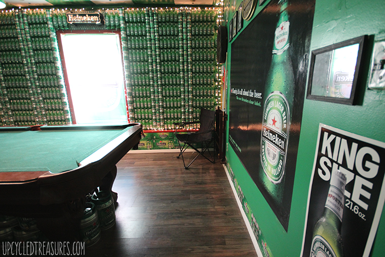 The Heineken Man Cave - Inspired by the Heineken Closet Commercial - UpcycledTreasures.com