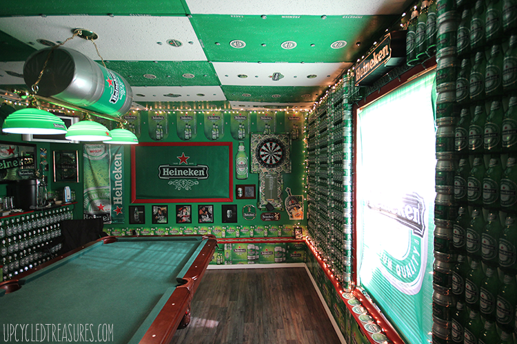 The Heineken Man Cave - Inspired by the Heineken Closet Commercial - UpcycledTreasures.com