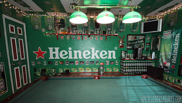 The Heineken Man Cave - Inspired by the Heineken Closet Commercial - UpcycledTreasures.com