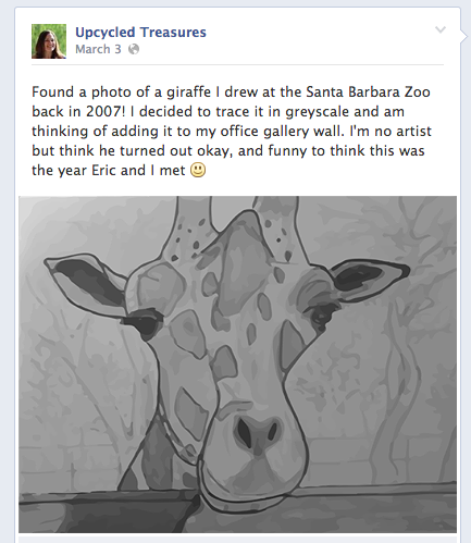 How to Create DIY Wall Art Using Waterlogue - See how you can create super easy wall art using the Waterlogue Phone App! UpcycledTreasures.com