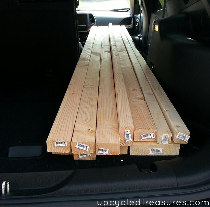 Build this DIY Garden Bench. See the bench we built using Ana White's plans as a guideline plus more placemat pillows! UpcycledTreasures.com