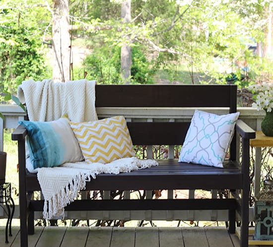 Diy Garden Bench & More Placemat Pillows 