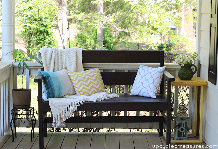 Diy Garden Bench More Placemat Pillows Mountainmodernlife Com