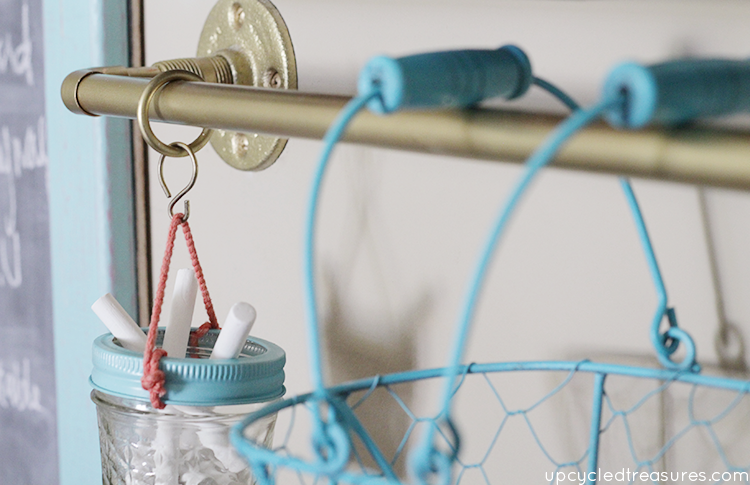 diy-gold-industrial-chic-pipe-storage-hanging-storage-for-creative-workspace-upcycledtreasures copy
