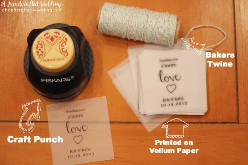 How to Make DIY S'more Kits. Such a fun idea for DIY favors at a rustic wedding or summer parties! Plus download FREE printable tags! MountainModernLife.com