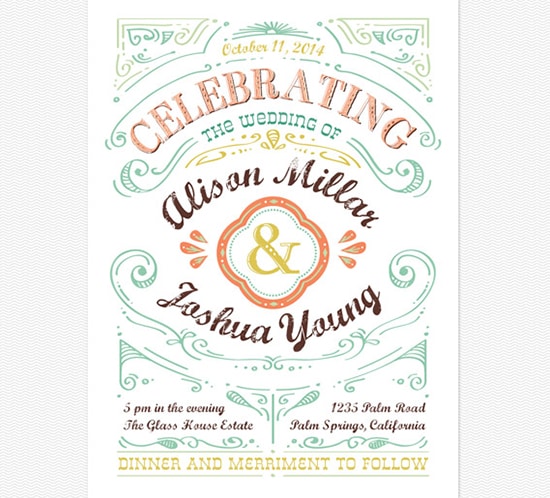 invitation cheerful celebrations big