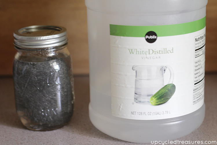 PINNING this for later! See how easy it is to make new wood look old by using household items to create a non-toxic homemade stain. upcycledtreasures.com